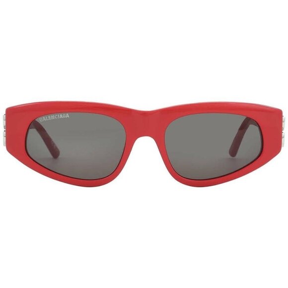 New Authentic Balenciaga Grey Cat Eye Ladies Sunglasses BB0095S 016 53 BB0095S 0 - Picture 1 of 6